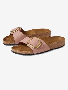 Birkenstock Madrid Oversized Buckle Slide — Rose Pink -37- Worn only once